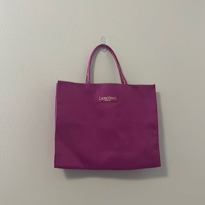Lancome Fuchsia Large Tote Travel Beach Bag